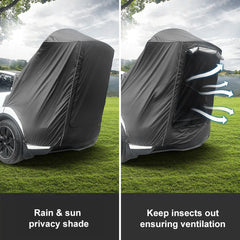 Camping Tält Tailgate Utomhus vattentät Solskärm Sekretess Shade Awning för Tesla Modell Y
