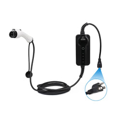 شاحن محمول 16 أمبير/32 أمبير، وضع قابل للتعديل، مستويين، شاحن منزلي مقاوم للماء للسيارات الكهربائية Tesla Model S/X/3/Y