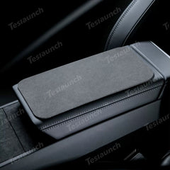 Alcantara Center Console Armrest Box Protective Pad Sticker For 2024 Model 3 Highland