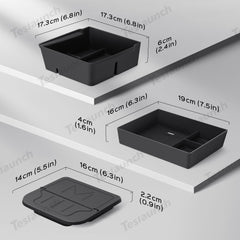 Organizer per console centrale e scatola bracciolo per Tesla 2024 Model 3 Highland