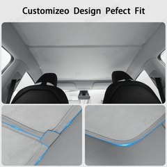 Wholesale Alcantara Split Nano Ice Crystal Glass Roof Sunshade for Tesla Model Y Juniper 2025+(28 Sets)