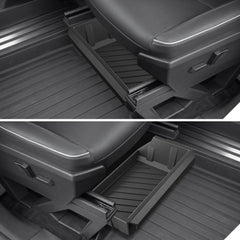 Caja de almacenamiento oculta debajo del asiento delantero para Tesla Camión cibernético