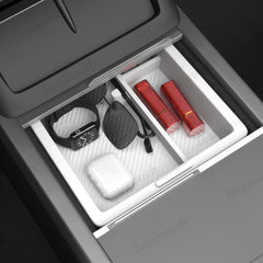 Multifunktionel midterkonsolorganisator til Tesla Model Y Enebær 2025+