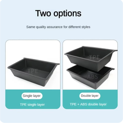 TPE+ABS kétrétegű rejtett ülés alatti tárolódoboz Tesla Model X 2023+