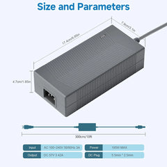 Adattatore di alimentazione CA sostitutivo da 195 W (57 V 3,42 A) per Starlink Gen 3