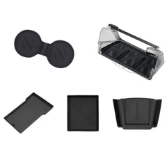 2024 Model 3 Highland Orta Konsol Düzenleyici Tepsi Kol Dayama Saklama Kutusu Bardak Altlığı Kablosuz Şarj Pedi Seti İçin Tasarlandı