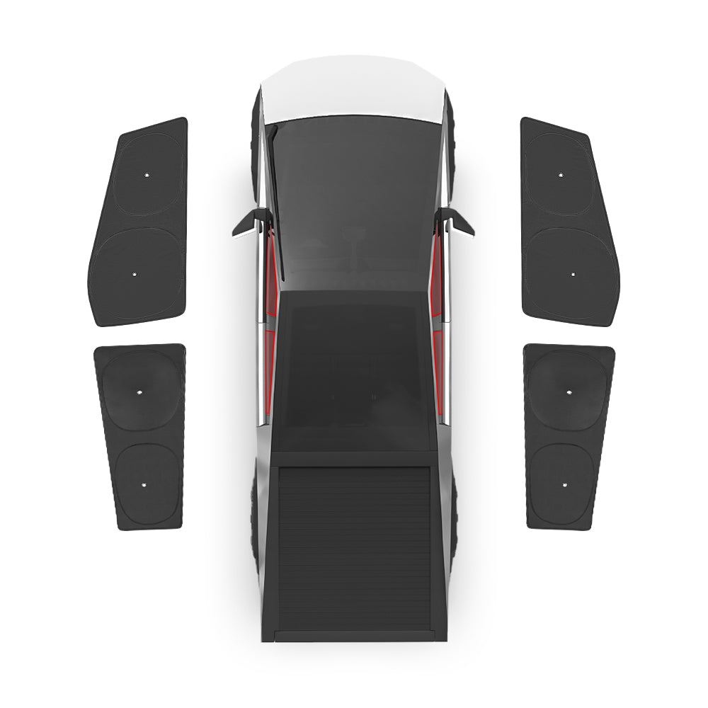 Tende parasole da campeggio per finestre con isolamento termico e privacy per Cybertruck