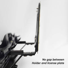 إطار لوحة ترخيص أمامية قابل للتعديل بدون حفر Tesla Model 3/Y (2017-2023)- حامل لوحة ترخيص متحرك، حامل لوحة ترخيص