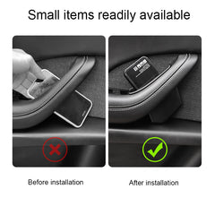 Model X กล่องเก็บของมือจับประตูหน้า กล่องเก็บของประตู (2 ชิ้น) สำหรับ Tesla