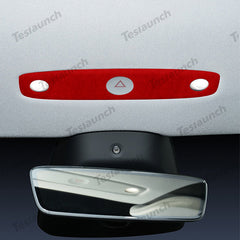 Alcantara Ön Okuma Lambası Kapağı Stickerı 2024 İçin Model 3 Yayla