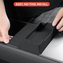 Multi-Functional Silicone Center Console Glasses Tray for Tesla Model Y Juniper 2025+