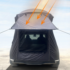 Camping Tält Tailgate Utomhus vattentät Solskärm Sekretess Shade Awning för Tesla Modell Y