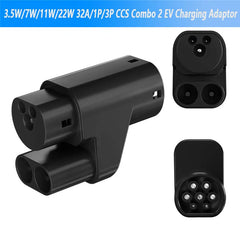 CCS2 to Type 2 Adapter for European Tesla Model S/X (Not compatible with non-Tesla vehicles)