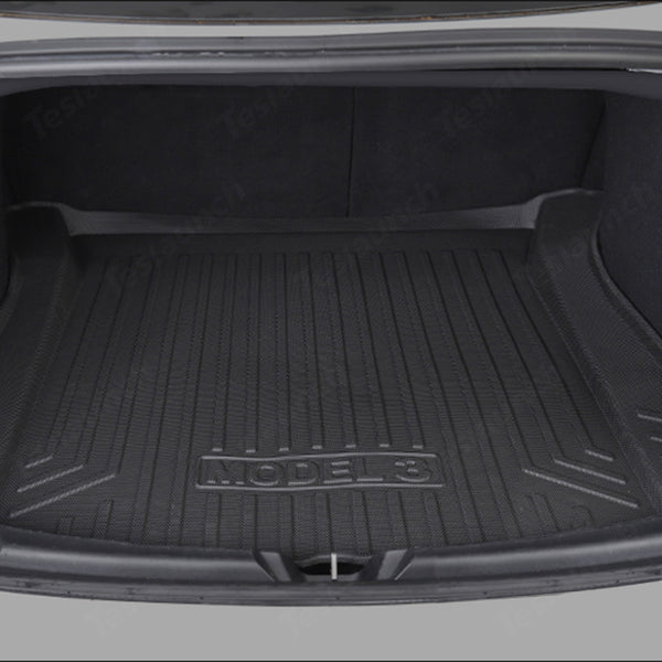 Leather trunk For 2023 to 2024 Tesla model 3 2024 trunk mat boot liner  tapis coffre cargo Tesla model 3 accessories tesla three