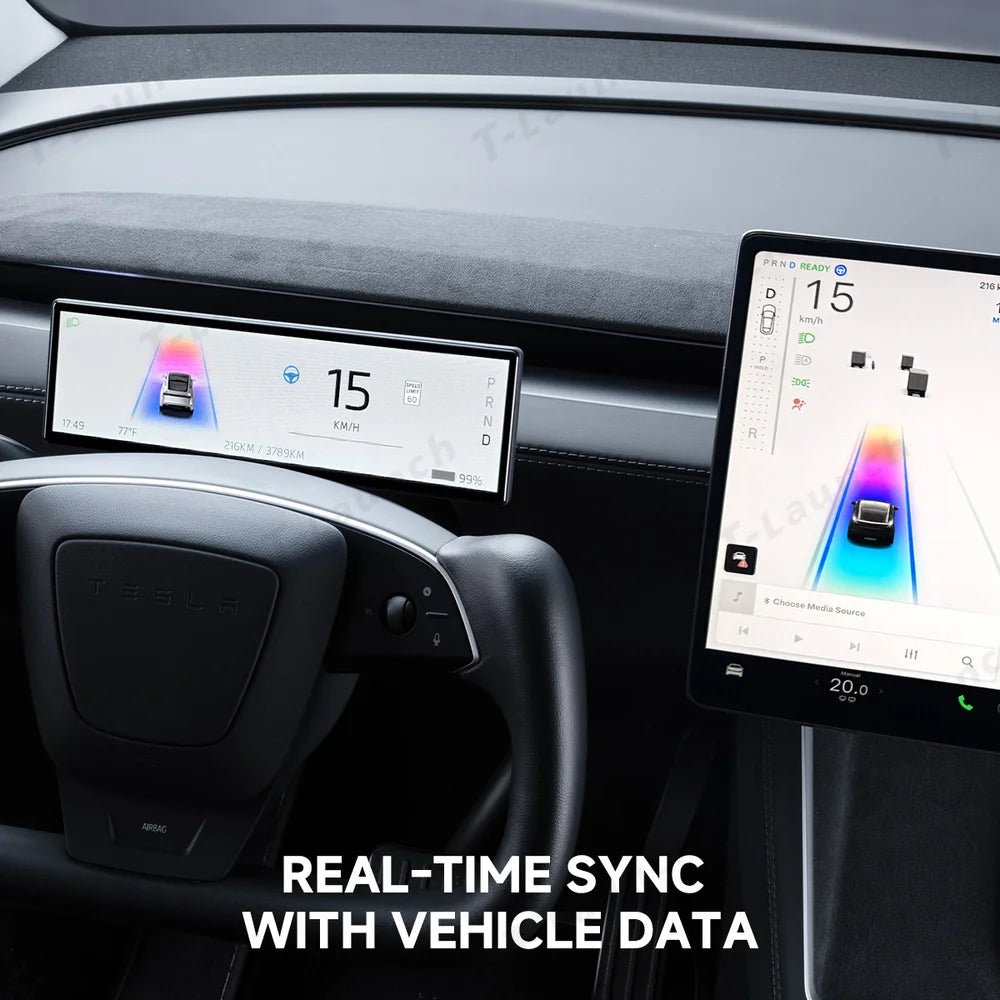 8.8-inch Touch Instrument Cluster Display Upgrade for Tesla Model 3 / Model Y (2017-2026) - T-Launch