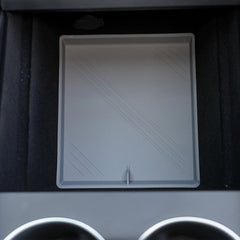 2024 Model 3 Highland Orta Konsol Düzenleyici Tepsi Kol Dayama Saklama Kutusu Bardak Altlığı Kablosuz Şarj Pedi Seti İçin Tasarlandı