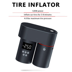 <tc>Teslaunch</tc> x BAYU Kit de voiture multifonctionnel tout-en-un - Lave-auto, pompe à air, aspirateur, lampe de poche anti-éblouissement, chargeur de téléphone portable