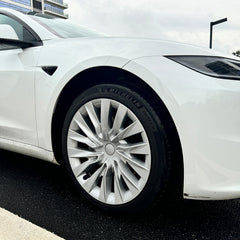 Nova Style -pyöränkapselit (4 kpl) mallille Tesla 2024+ Model 3 Highland 18'' Photon -vannetta (19'' Nova -vanteista inspiraationsa saanut)