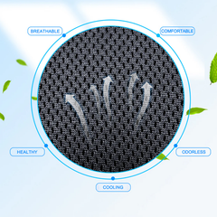 Andningsbar Ice Silk Air Mesh Sittdyna för Model 3/Y