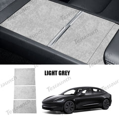 Capa autocolante da consola central de Alcantara para 2024 Model 3 Highland