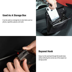 Model 3/ย/เอ็กซ์/S ถุงขยะติดเบาะรถยนต์ LED ถุงขยะติดเบาะรถยนต์ Tesla