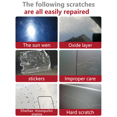 Auton naarmuuntumisen korjaus kiillotusvahasarja