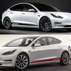 Yan Etek Çıkartması Kendin Yap Çıkartması Yan Gövde Yarış Şeridi Çıkartması Tesla Model 3/Y/S/X