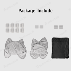 Wholesale Alcantara Split Nano Ice Crystal Glass Roof Sunshade for Tesla Model Y Juniper 2025+(28 Sets)