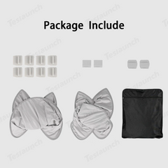 Wholesale Alcantara Split Nano Ice Crystal Glass Roof Sunshade for Tesla Model Y Juniper 2025+(28 Sets)