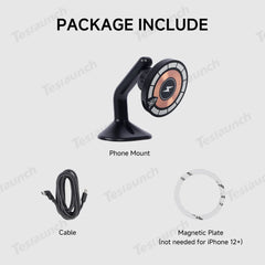 Steering Wheel Magnetic Magsafe Wireless Charging Phone Holder For Tesla Model 3/Y(2017-2025)