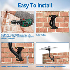 Ρυθμιζόμενο κιτ επιτοίχιας βάσης οροφής για Starlink Gen 3