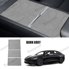 Capa autocolante da consola central de Alcantara para 2024 Model 3 Highland