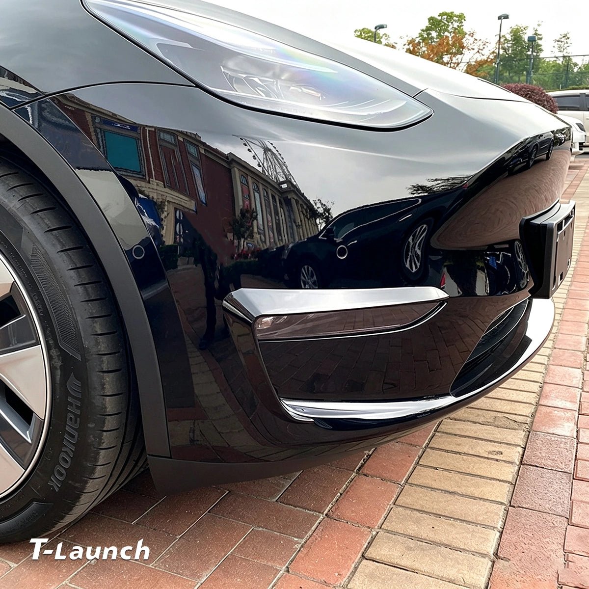 ABS Front Bumper Fog Light Trims for Tesla Model Y 2020–2024 - T-Launch