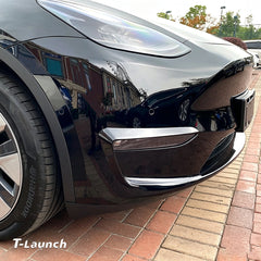ABS Front Bumper Fog Light Trims for Tesla Model Y 2020–2024