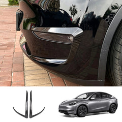 ABS Front Bumper Fog Light Trims for Tesla Model Y 2020–2024