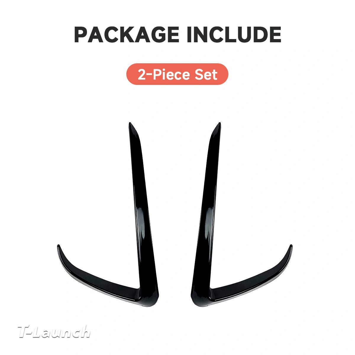 ABS Front Bumper Fog Light Trims for Tesla Model Y 2020–2024 - T-Launch