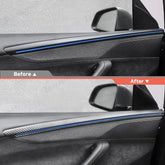 ABS Interior Door Panel Upper Trim Covers (4PCS) for Tesla Model Y Juniper 2025+