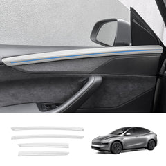 ABS Interior Door Panel Upper Trim Covers (4PCS) for Tesla Model Y Juniper 2025+