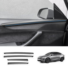 ABS Interior Door Panel Upper Trim Covers (4PCS) for Tesla Model Y Juniper 2025+