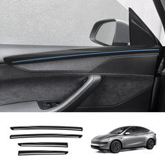 ABS Interior Door Panel Upper Trim Covers (4PCS) for Tesla Model Y Juniper 2025+