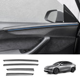 ABS Interior Door Panel Upper Trim Covers (4PCS) for Tesla Model Y Juniper 2025+