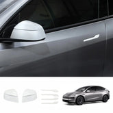 ABS Side Mirror Covers & Door Handle Covers for Tesla Model YL 2026+