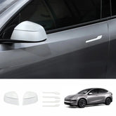 ABS Side Mirror Covers & Door Handle Covers for Tesla Model YL 2026+