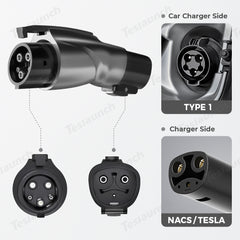 Tesla Adaptador para J1772 Tesla Model 3/Año/S/X/Camión cibernético