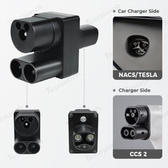 CCS2 para Tesla/Adaptador de carregamento NACS EV para Model 3/E/S/X