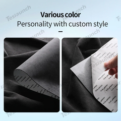 2024 를 위한 알칸타라 센터 콘솔 컵 홀더 커버 스티커Model3 하이랜드