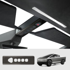 Capa de acabamento para luz de leitura em fibra de carbono genuína. Tesla Cybertruck