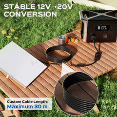 12V to 24V DC Step Up Converter with 60W Car Cigarette Lighter Adapter for Starlink Mini