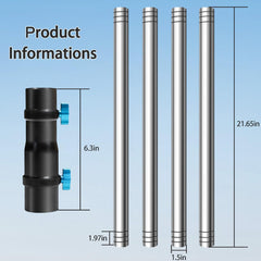 Sada pro montáž na uzemňovací sloup pro obytný vůz o délce 7 stop s adaptérem pro parabolu Starlink Gen 2