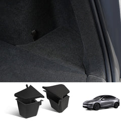 TPE Rear Trunk Side Storage Box for Tesla Model Y Juniper 2025+ (2 Pcs)